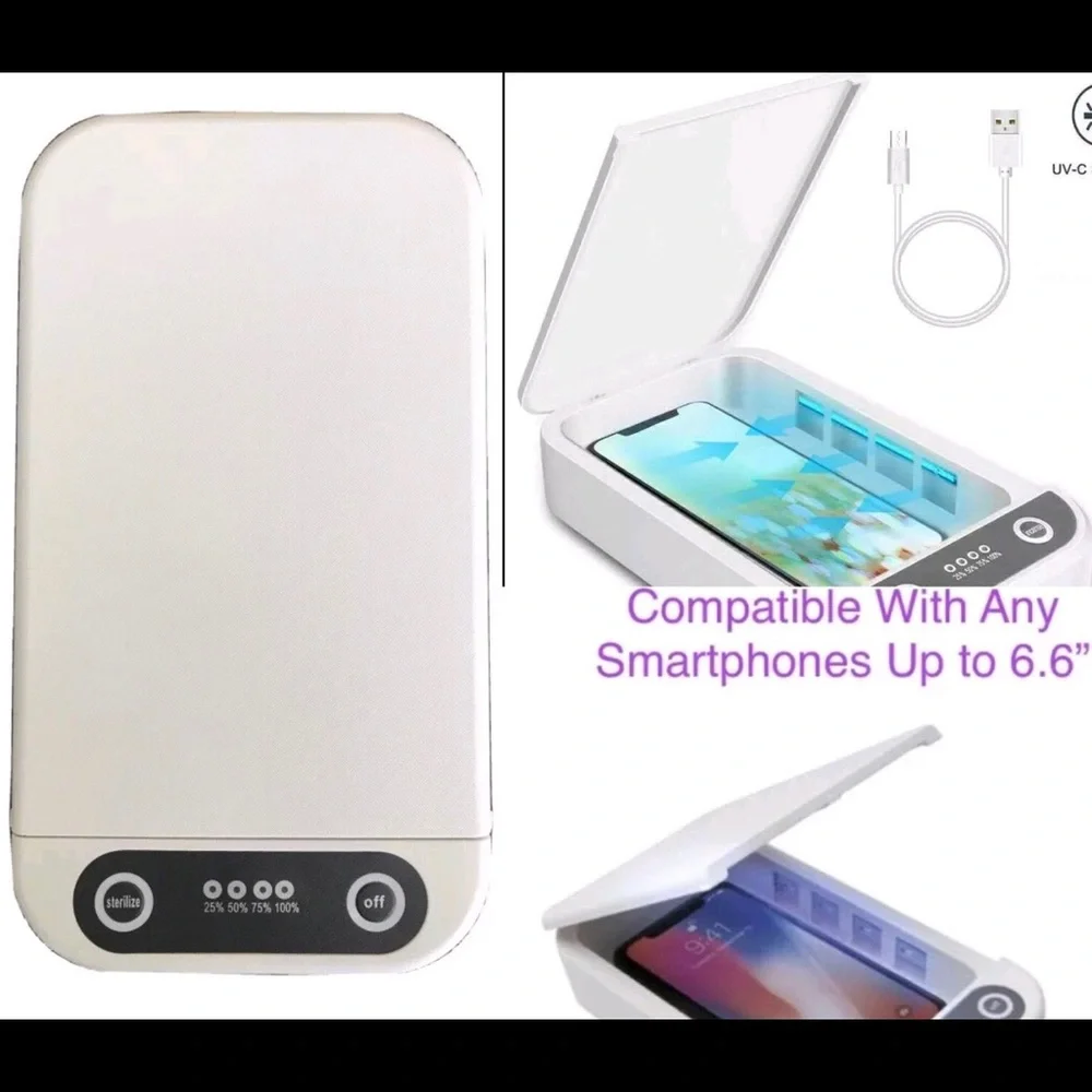 NEW UV Light Sanitizer Box Cleaner For Smartphone Jewelry Toy
